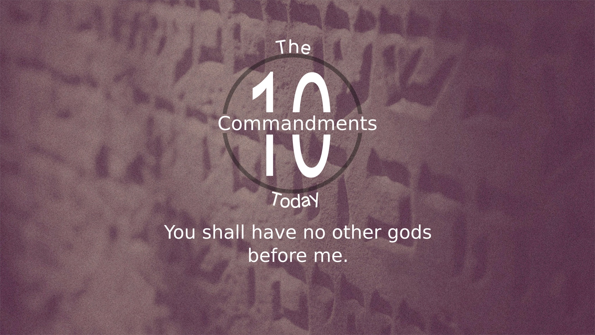 The First Commandment You Shall Have No Other Gods Before Me Hope Valley Church